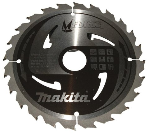 MAKITA PIŁA TARCZOWA 180x30x24z M-FORCE DREWNO MAKITA PIŁA TARCZOWA 180x30x24z M-FORCE DREWNO