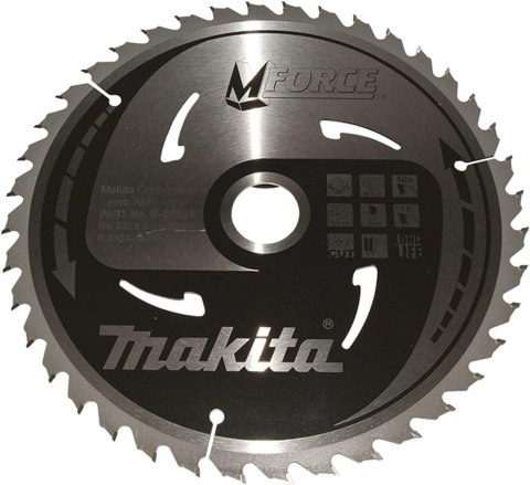 MAKITA PIŁA TARCZOWA 235x30x40z M-FORCE DREWNO MAKITA PIŁA TARCZOWA 235x30x40z M-FORCE DREWNO