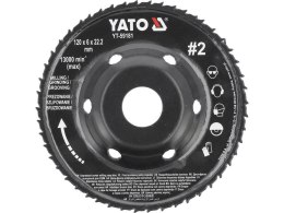 YATO FREZ TARNIK PEŁNY WYPUKŁY 120x6 NR2