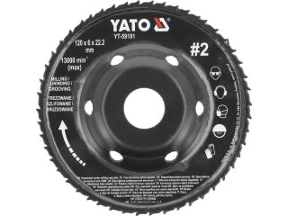 YATO FREZ TARNIK PEŁNY WYPUKŁY 120x6 NR2