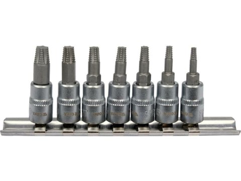 YATO KLUCZE SPIRALNE DO OBROBIONYCH ŚRUB 1/4" kpl. 7el. YATO KLUCZE SPIRALNE DO OBROBIONYCH ŚRUB 1/4" kpl. 7el.