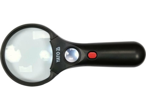YATO LUPA DWIE SOCZEWKI 3x/45x PODŚWIETLENIE LED YATO LUPA DWIE SOCZEWKI 3x/45x PODŚWIETLENIE LED