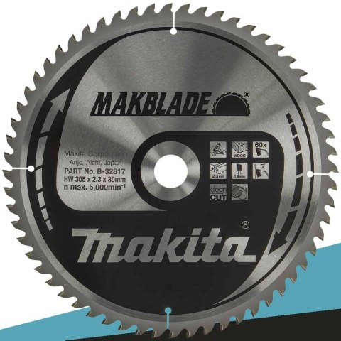 MAKITA PIŁA TARCZOWA 305x30x60z MAKBLADE DREWNO MAKITA PIŁA TARCZOWA 305x30x60z MAKBLADE DREWNO