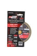 AWTOOLS TARCZA DIAMENTOWA 125x22,2 / TURBO CIENKA BLACK LINE