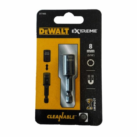 DEWALT KOŃCÓWKA Z NASADKĄ 8mm UDAROWA SAMOCZYSZCZĄCA DEWALT KOŃCÓWKA Z NASADKĄ 8mm UDAROWA SAMOCZYSZCZĄCA