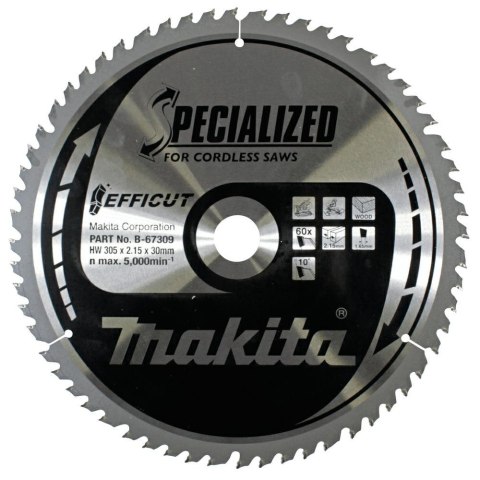 MAKITA PIŁA TARCZOWA DO DREWNA 305x30x60z EFFICUT MAKITA PIŁA TARCZOWA DO DREWNA 305x30x60z EFFICUT
