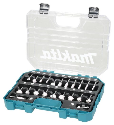 MAKITA ZESTAW FREZÓW 22szt. 6mm UNIWERSALNE MAKITA ZESTAW FREZÓW 22szt. 6mm UNIWERSALNE