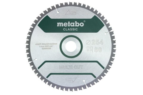 METABO PIŁA TARCZOWA FZ/TZ 254x30x60z METABO PIŁA TARCZOWA FZ/TZ 254x30x60z