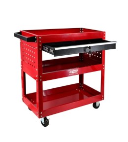 AWTOOLS WÓZEK WARSZTATOWY METALOWY 3 POZIOMY Z SZUFLADĄ