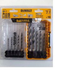 DEWALT WIERTŁO METAL HEX KPL.10szt. 3-10mm BLACK & GOLD