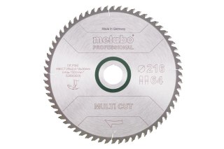 METABO PIŁA TARCZOWA HW/CT 216x30x64z MULTI CUT PROFESSIONAL