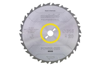 METABO PIŁA TARCZOWA HW/CT 315x30x20z POWER CUT WOOD PROFESSIONAL
