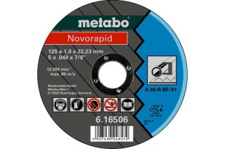 METABO TARCZA METAL 125x1,0x22,23 DO STALI NIERDZ.