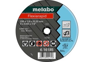 METABO TARCZA METAL 125×1,6×22,2mm DO STALI NIERDZ.