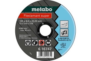 METABO TARCZA METAL 125×6,0×22,2mm