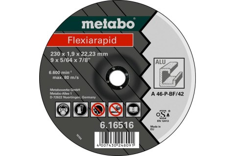 METABO TARCZA METAL 125x1,0x22,23mm Alu METABO TARCZA METAL 125x1,0x22,23mm Alu