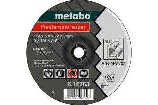 METABO TARCZA SZLIFIERSKA 125×6,0×22,2mm DO ALUMINIUM (WYPUKŁA)