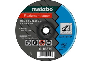 METABO TARCZA SZLIFIERSKA 125×6,0×22,2mm DO STALI (WYPUKŁA)