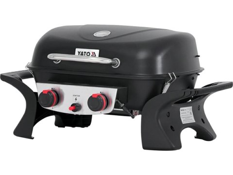YATO GRILL GAZOWY PRZENOŚNY 2 PALNIKI, 5KW