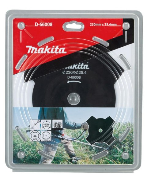 MAKITA NÓŻ DO KOSY 4-ZĘBNY 230x4Tx25.4 MAKITA NÓŻ DO KOSY 4-ZĘBNY 230x4Tx25.4