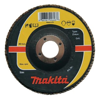 MAKITA ŚCIERNICA LISTKOWA ZIRKON 180x22,23mm P 40 METAL, STAL NIERDZEWNA