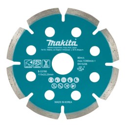 MAKITA TARCZA DIAMENTOWA 115x22,23mm SEGMENT (NA SUCHO) BETON, GRANIT, MARMUR