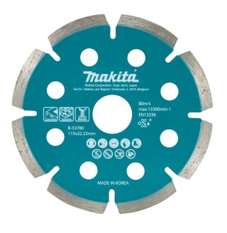 MAKITA TARCZA DIAMENTOWA 115x22,23mm SEGMENT (NA SUCHO) BETON, GRANIT, MARMUR