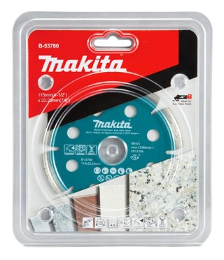 MAKITA TARCZA DIAMENTOWA 115x22,23mm SEGMENT (NA SUCHO) BETON, GRANIT, MARMUR
