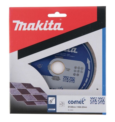 MAKITA TARCZA DIAMENTOWA 125x22,23mm PEŁNA(SUCHO/MOKRO) PŁYTKI MAKITA TARCZA DIAMENTOWA 125x22,23mm PEŁNA(SUCHO/MOKRO) PŁYTKI