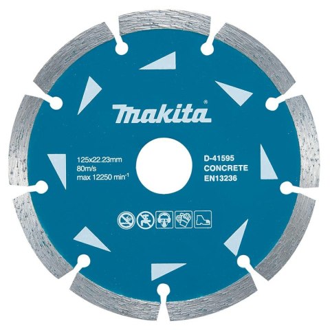 MAKITA TARCZA DIAMENTOWA 125x22,23mm SEGMENT (NA SUCHO) BETON MAKITA TARCZA DIAMENTOWA 125x22,23mm SEGMENT (NA SUCHO) BETON