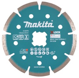 MAKITA TARCZA DIAMENTOWA 125mm X-LOCK SEGMENT (NA SUCHO)
