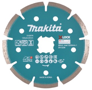 MAKITA TARCZA DIAMENTOWA 125mm X-LOCK SEGMENT (NA SUCHO)