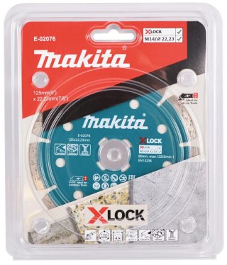 MAKITA TARCZA DIAMENTOWA 125mm X-LOCK SEGMENT (NA SUCHO)