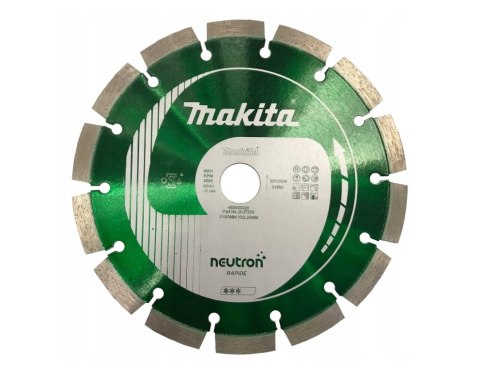 MAKITA TARCZA DIAMENTOWA 180x22,23mm SEGMENT (SUCHO/MOKRO) BETON, CEGŁA