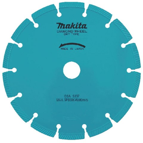 MAKITA TARCZA DIAMENTOWA 230x22,23mm SEGMENT (NA SUCHO) BETON MAKITA TARCZA DIAMENTOWA 230x22,23mm SEGMENT (NA SUCHO) BETON