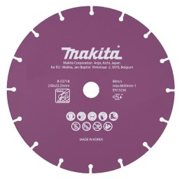 MAKITA TARCZA DIAMENTOWA 230x22,23mm SEGMENT/UNIWERSALNA STAL, INOX, PVC, BETON, ZAPRAW