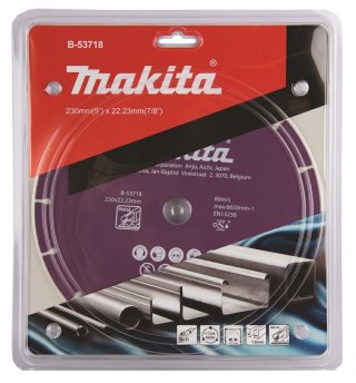 MAKITA TARCZA DIAMENTOWA 230x22,23mm SEGMENT/UNIWERSALNA STAL, INOX, PVC, BETON, ZAPRAW