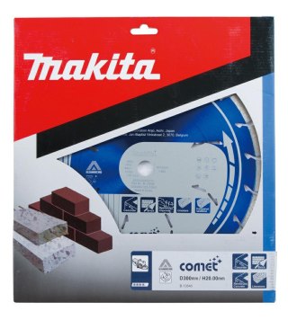 MAKITA TARCZA DIAMENTOWA 300x20,0mm SEGMENT (SUCHO/MOKRO) BETON, CEGŁA