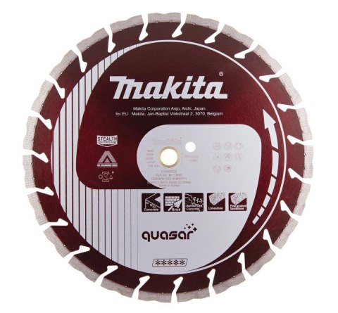 MAKITA TARCZA DIAMENTOWA 350x25,4mm SEGMENT (SUCHO/MOKRO) BETON, KAMIEŃ MAKITA TARCZA DIAMENTOWA 350x25,4mm SEGMENT (SUCHO/MOKRO) BETON, KAMIEŃ