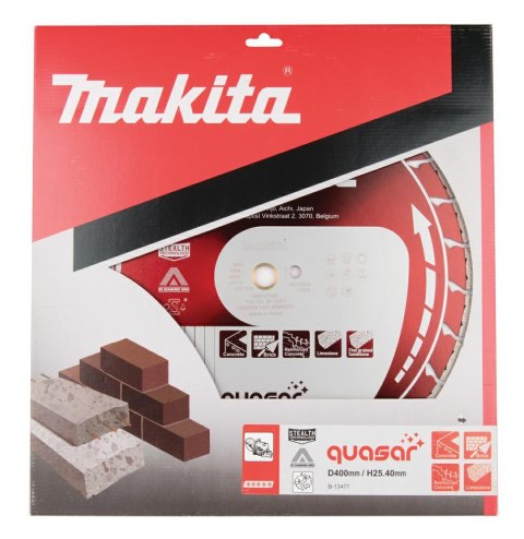 MAKITA TARCZA DIAMENTOWA 400x25,4mm SEGMENT (SUCHO/MOKRO) BETON, KAMIEŃ MAKITA TARCZA DIAMENTOWA 400x25,4mm SEGMENT (SUCHO/MOKRO) BETON, KAMIEŃ