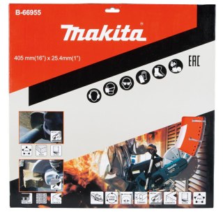 MAKITA TARCZA DIAMENTOWA RESCUE 405x25,4mm SEGMENT (SUCHO) STAL, INOX, PVC, BETON, SZKŁO