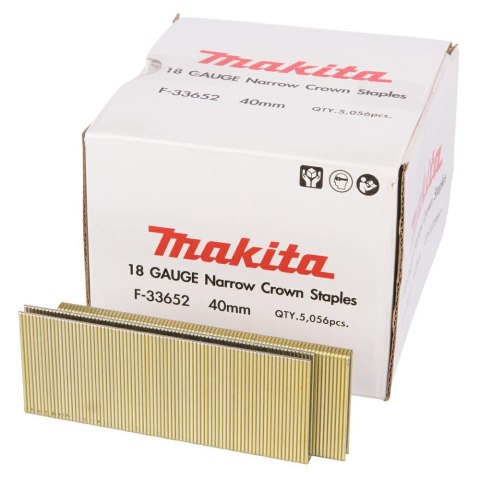 MAKITA ZSZYWKI 18GA 5,7x40mm /5056szt. OCYNKOWANE MAKITA ZSZYWKI 18GA 5,7x40mm /5056szt. OCYNKOWANE