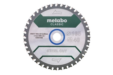 METABO PIŁA TARCZOWA FZ/FA 165x20x40z STEEL CUT/SANDWICH PANEL CLASSIC METABO PIŁA TARCZOWA FZ/FA 165x20x40z STEEL CUT/SANDWICH PANEL CLASSIC