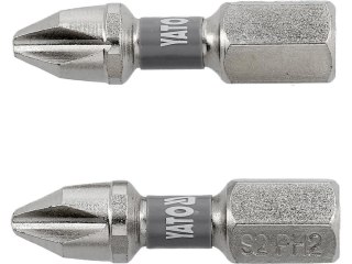 YATO KOŃCÓWKA 1/4"x25mm PH2 /2szt. Ni