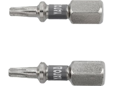 YATO KOŃCÓWKA 1/4"x25mm T10 /2szt. Ni YATO KOŃCÓWKA 1/4"x25mm T10 /2szt. Ni