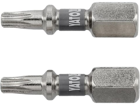 YATO KOŃCÓWKA 1/4"x25mm T15 /2szt. Ni YATO KOŃCÓWKA 1/4"x25mm T15 /2szt. Ni