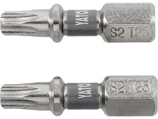 YATO KOŃCÓWKA 1/4"x25mm T25 /2szt. Ni