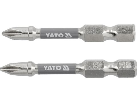 YATO KOŃCÓWKA 1/4"x50mm PH1 /2szt. Ni YATO KOŃCÓWKA 1/4"x50mm PH1 /2szt. Ni