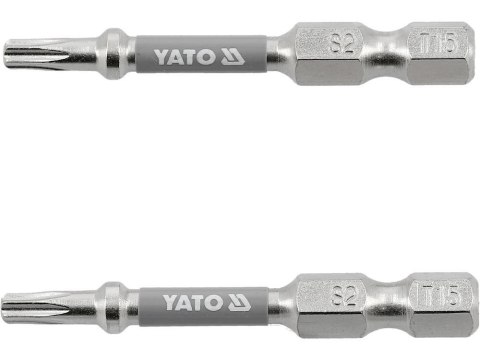 YATO KOŃCÓWKA 1/4"x50mm T15 /2szt. Ni YATO KOŃCÓWKA 1/4"x50mm T15 /2szt. Ni