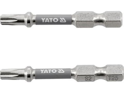 YATO KOŃCÓWKA 1/4"x50mm T25 /2szt. Ni YATO KOŃCÓWKA 1/4"x50mm T25 /2szt. Ni